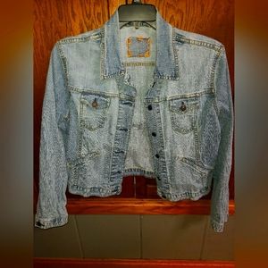 Misses Levis jean jacket size L(12/14)